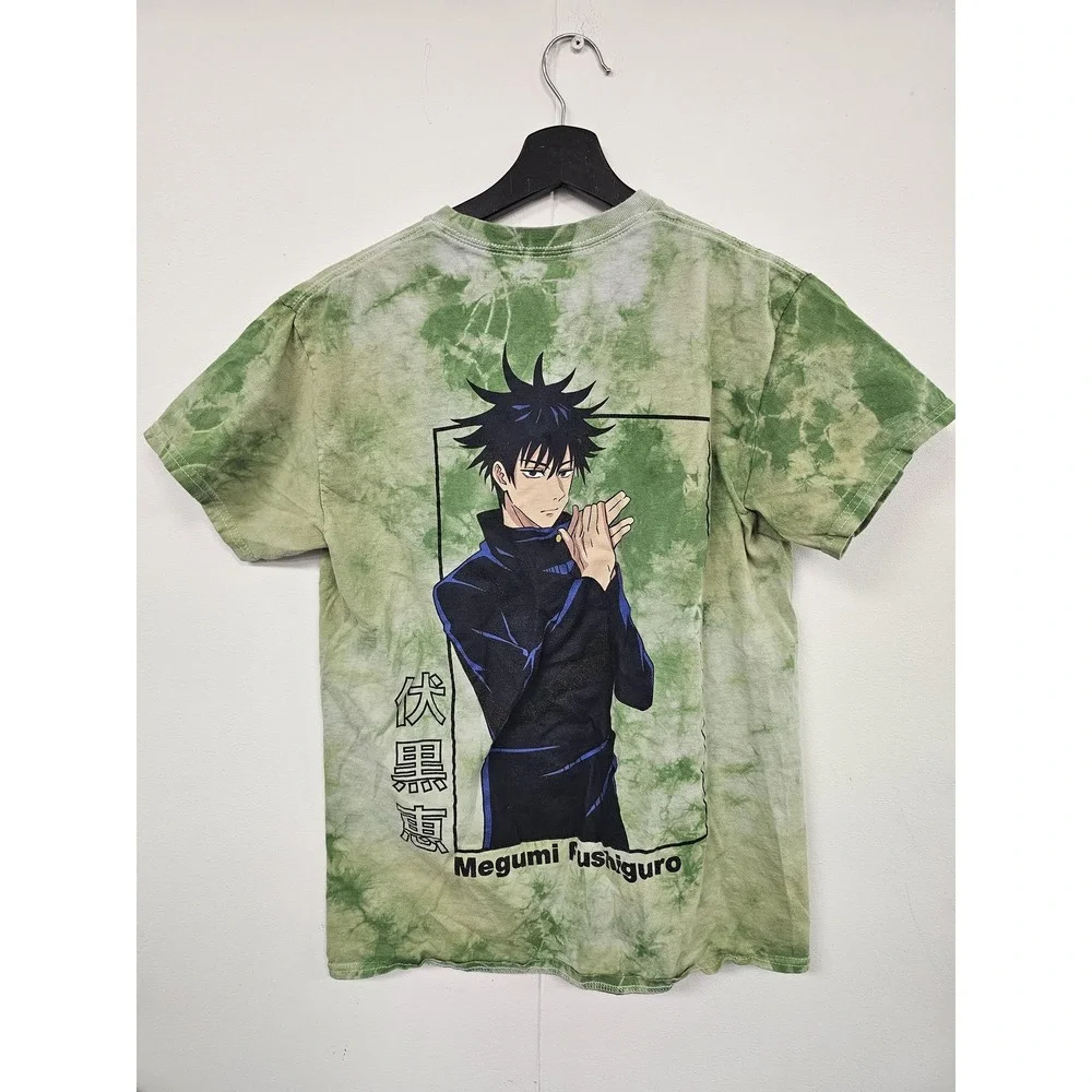 Jujutsu Kaisen Megumi Fushiguro Shirt Mens Medium Tie Dye Graphic‎ Anime Tee